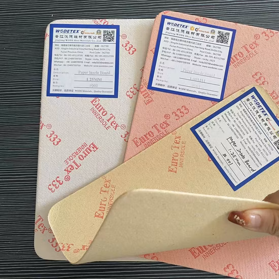 靴素材用のホット販売のさまざまな品質の紙インソールボード