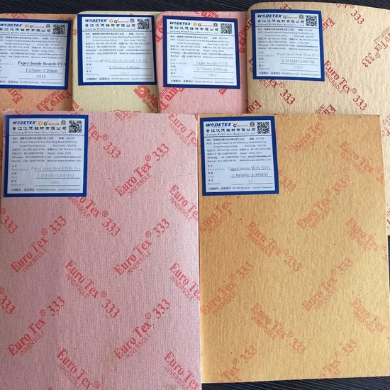 EVAフォームでラミネートされたEVAセルロースインソールを備えた高品質紙インソールボード